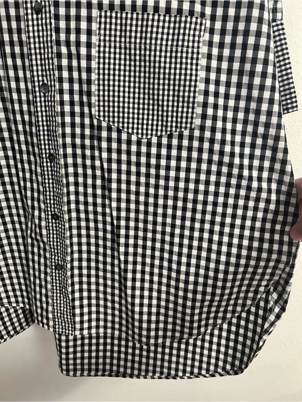 Madewell Gingham Play Button-Down Shirt
L black white check cotton oversized - Picture 7 of 10